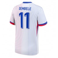 Camiseta Francia Ousmane Dembele #11 Visitante Equipación Eurocopa 2024 manga corta